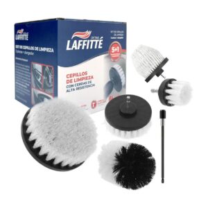 Laffitte Kit de Cepillos Para Taladro x5 más Alargue