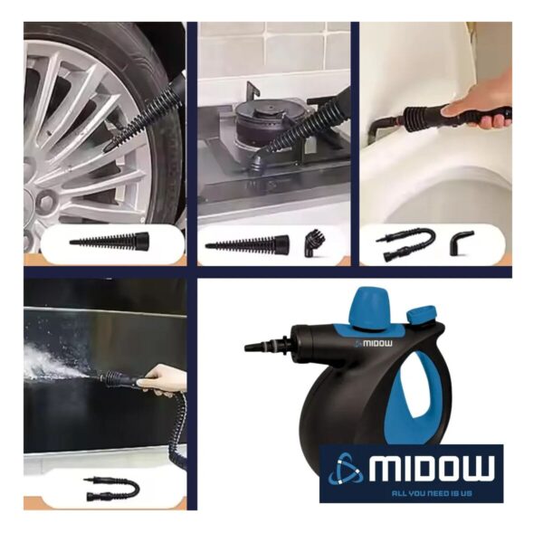 Midow Limpiadora a Vapor 1050w con Accesorios - Imagen 3