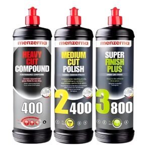 Menzerna Kit de Pulido 400 + 2400 + 3800 de 1Lt