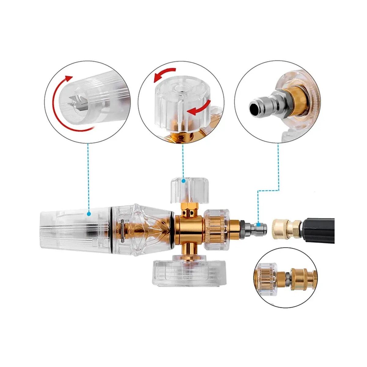 Laffitte Foam Lance Transparente Generador de Espuma - Imagen 2