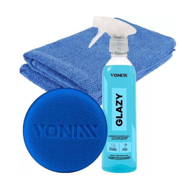 Vonixx Kit Limpia Vidrios Glazy + Aplicador + Microfibra