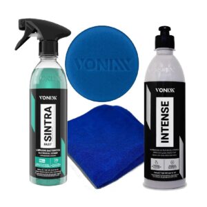 Vonixx Kit Interior Limpiador Bactericida + Acondicionador + Aplicador + Micro