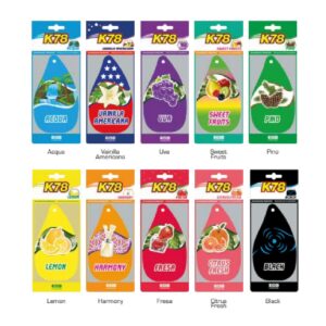 K78 Aromatizante Colgante Pino Gota 6gr Black