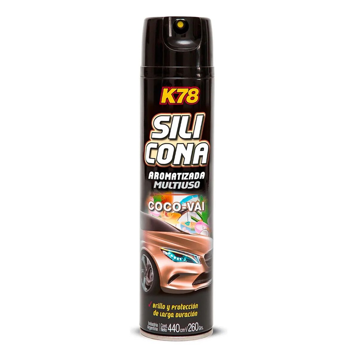K78 Silicona Aromatizada en Aerosol 440cc Coco Vai