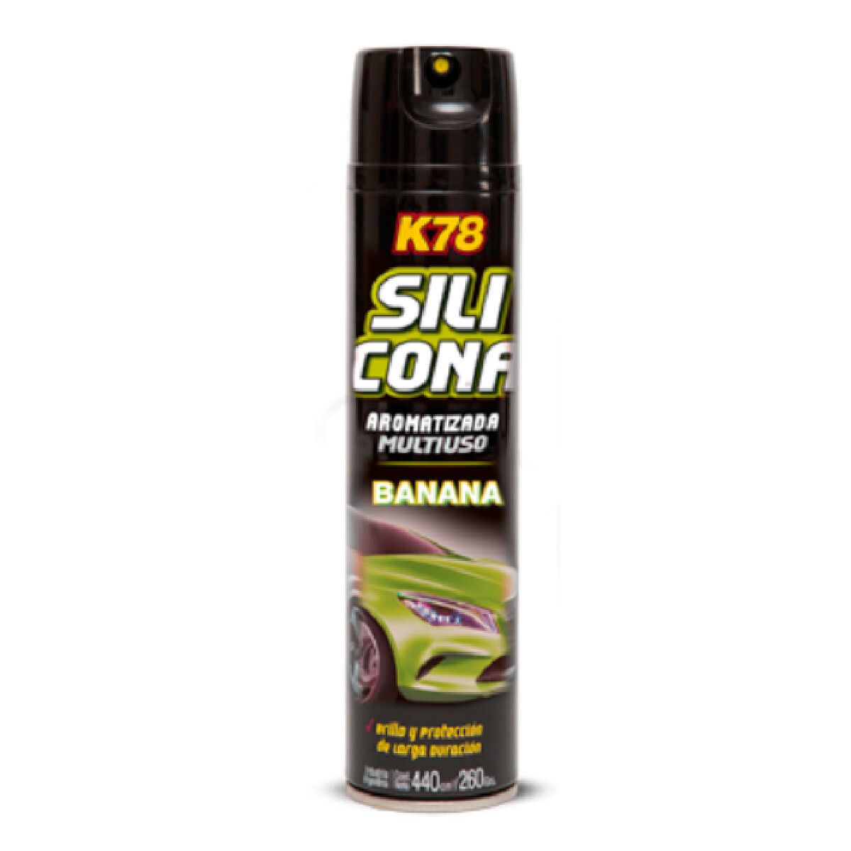 K78 Silicona Aromatizada en Aerosol 440cc Banana