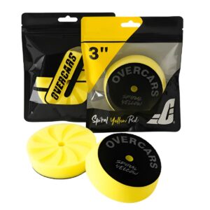 Overcars Pad Spiral 3'' Rotorbital Amarillo Finalizado