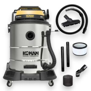 Konan Aspiradora Sopladora Industrial 60Lts 2 Motores