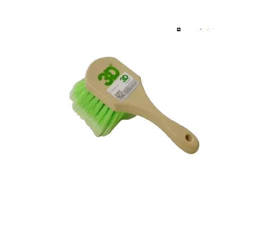 3D Cepillo Pasa Ruedas y Llantas Mango Corto Suave