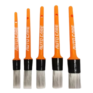 Qb Kit Cepillo Pincel x5 Mango Plastico Naranja