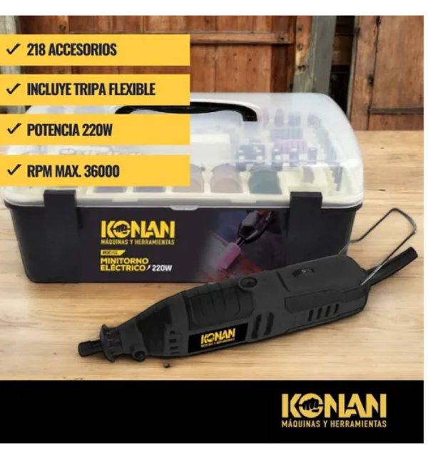 Konan Minitorno Electrico 220w 218 Piezas - Imagen 3