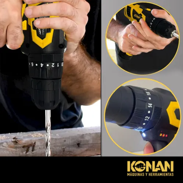 Konan Taladro de Impacto a Batería 12v K1012VT - Imagen 5