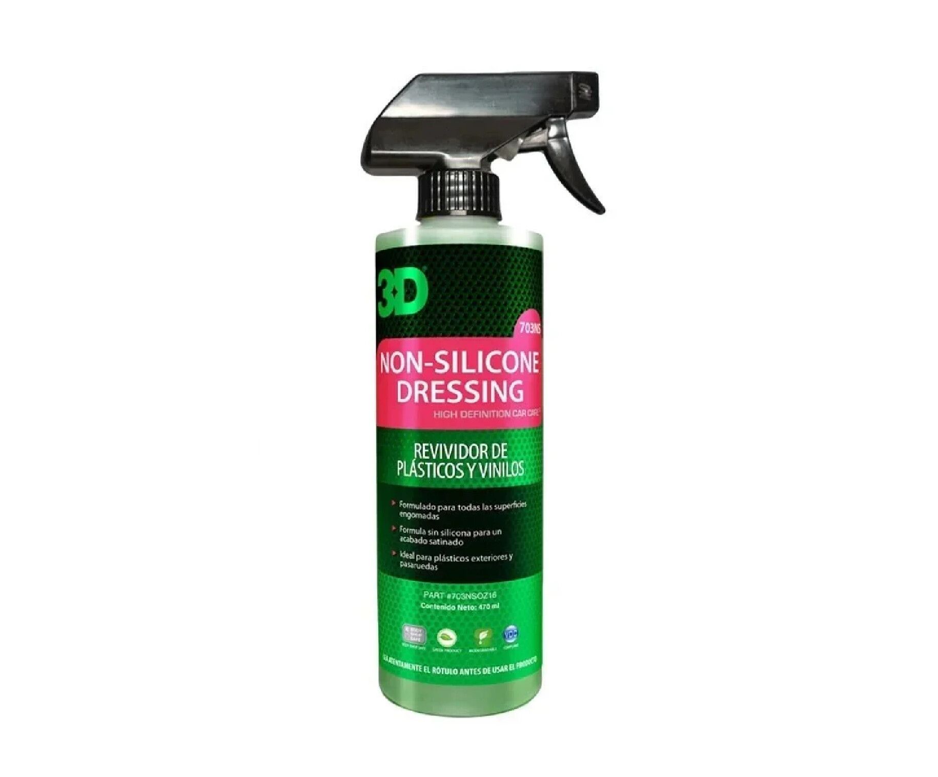 3D Non Silicone Dressing 500ml Acondicionador de Exterior