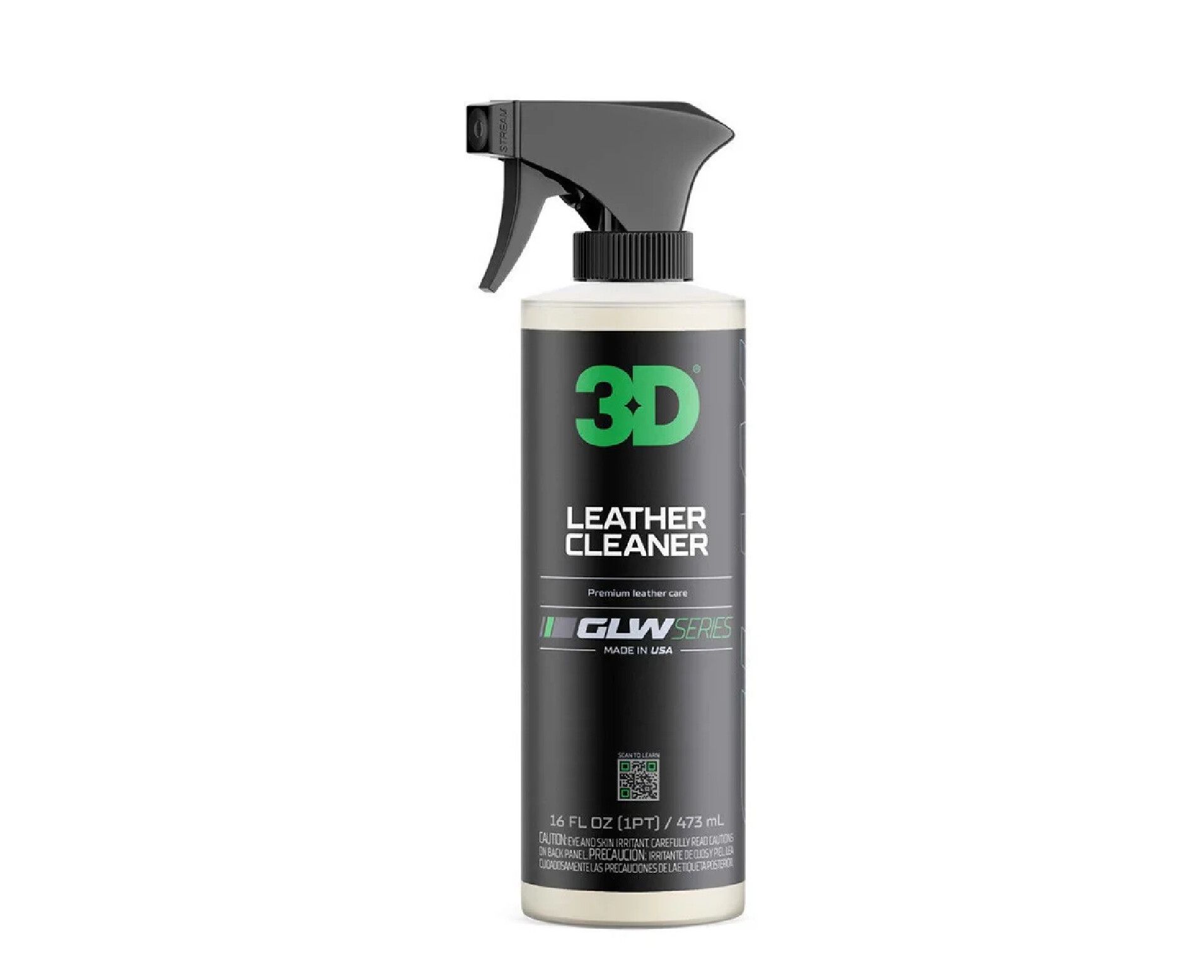 3D GLW Leather Cleaner 500ml Limpiador de Cueros