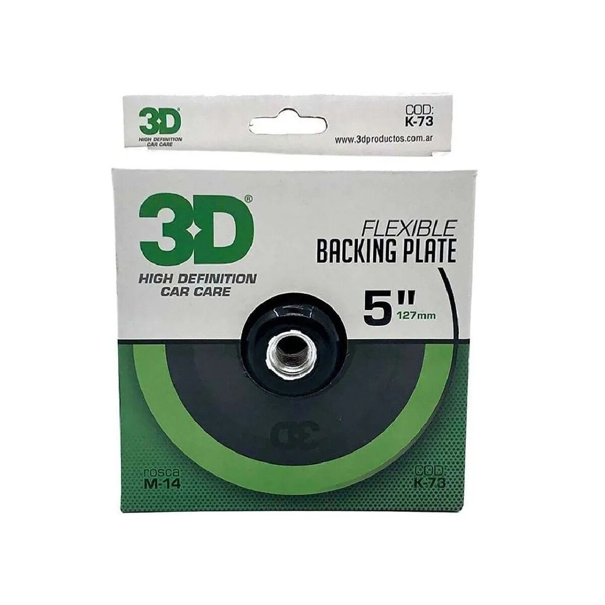 3D Backing Plate 5'' Rosca M14 k-73