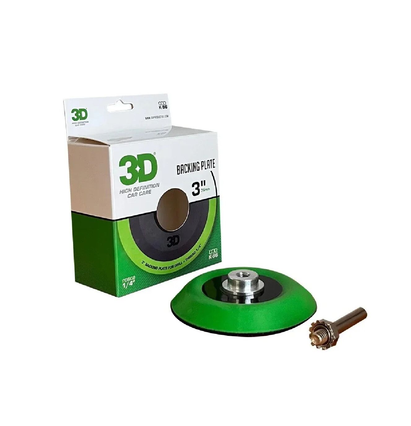 3D Backing Plate 3'' Para Taladro