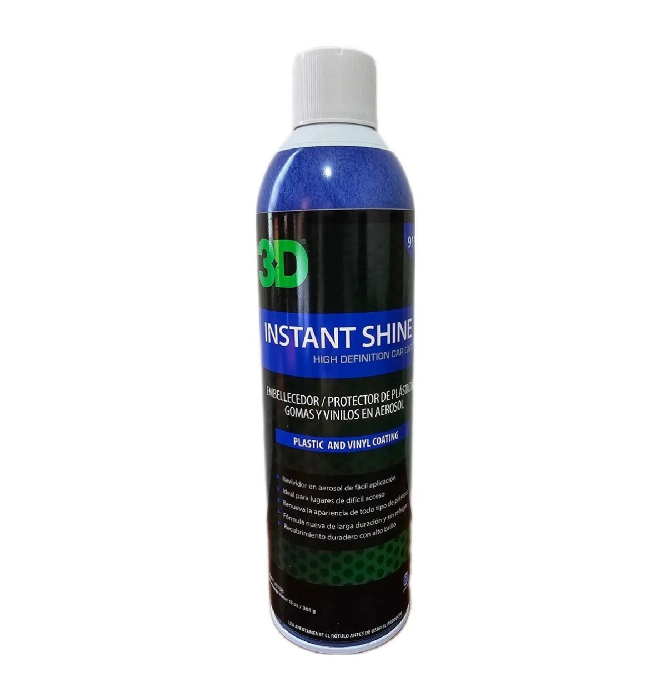 3D Instant Shine Renovador y Protector de plasticos en Spray 915b