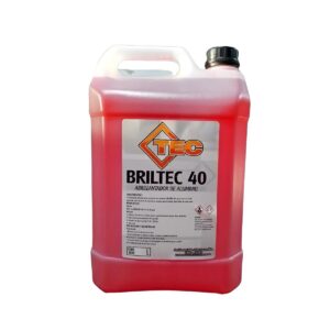 TEC Briltec Abrillantador de Aluminio 5 Lts Limpiador Acido