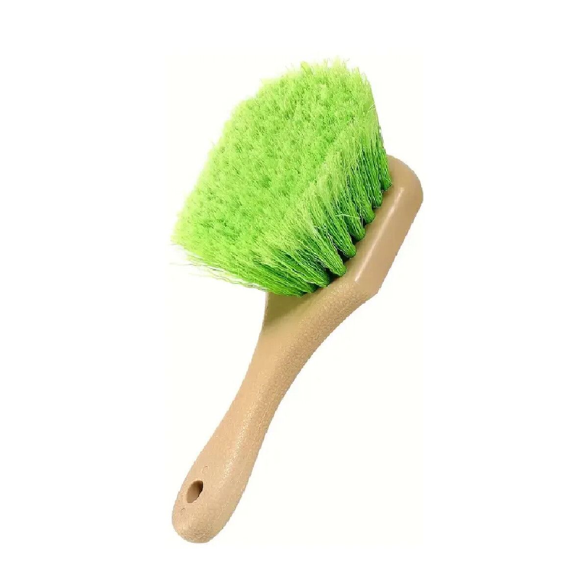 3D Cepillo Pasa Ruedas Mango Corto Cerdas Duras Verde M-23S