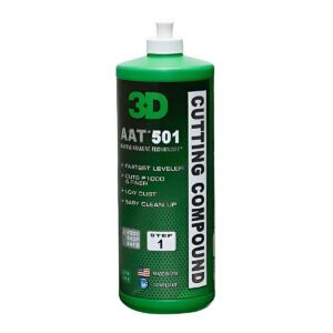 3D AAT 501 Rubbing Compound 1 Lt Paso 1 Pulidor de Corte