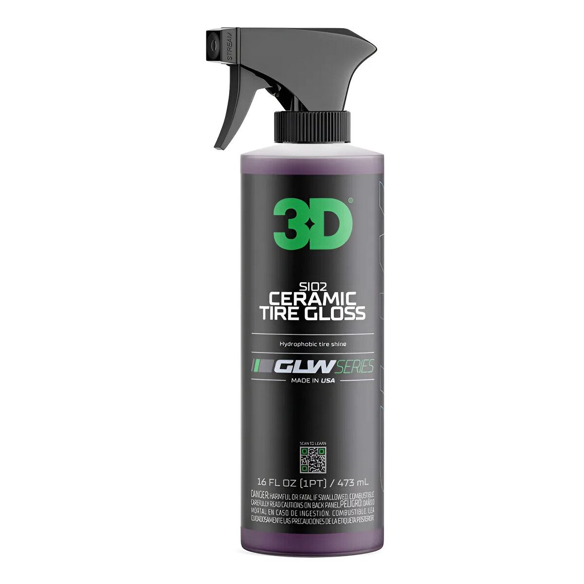 3D GLW Ceramic Tire Gloss 500ml Acondicionador Neumatico