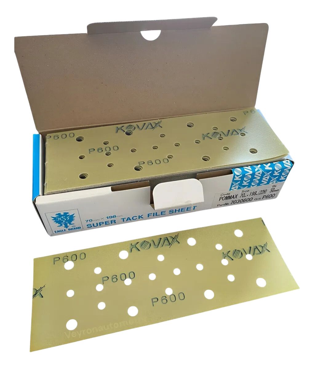 Kovax Max Films Lija tira Banda 70x198 mm P240
