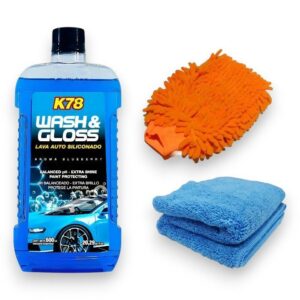 K78 kit de Lavado Shampoo Siliconado + Accesorios