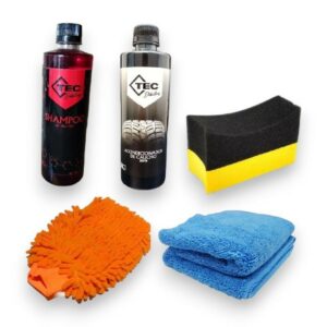 Tec Kit de Lavado Shampoo + Acondicionador + Accesorios