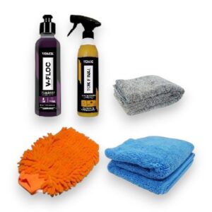 Vonixx Kit de Lavado Shampoo + Cera + Manopla + Microfibras