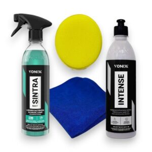 Vonixx Kit Interior Limpiador Bactericida + Acondicionador + Aplicador + Micro