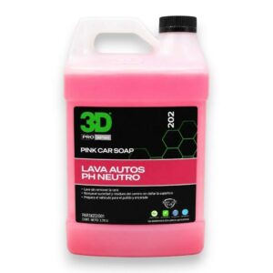 3D Pink Car Soap 4 Lts Shampoo PH Neutro