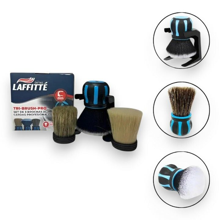 Laffitte Kit de Brochas Intercambiables con Soporte