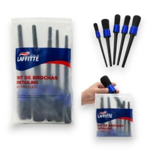 Laffitte Kit de Cepillos Brochas Detallado x5 Unidades