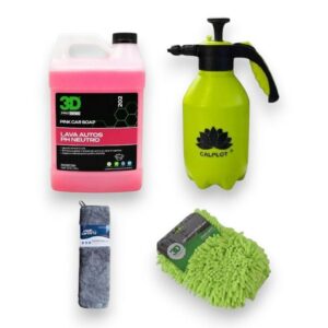 3D Kit de Lavado Shampoo 4L Generador de Espuma y Accesorios