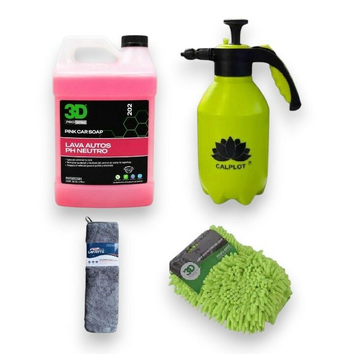 3D Kit de Lavado Shampoo 4L Generador de Espuma y Accesorios