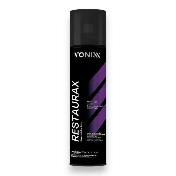 Vonixx Restaurax Aerosol 400ml Restaurador de Plasticos