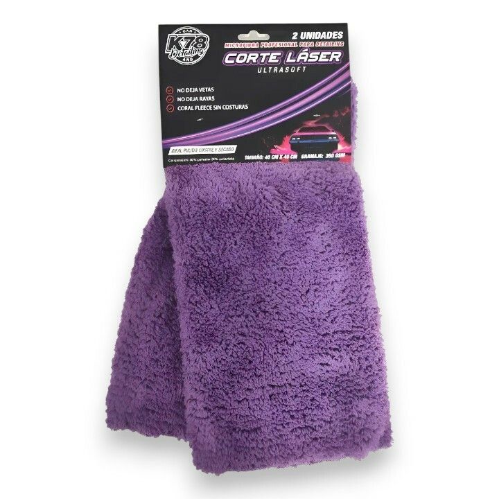 K78 Paño de Microfibra Plush Corte Laser x2 Unidades